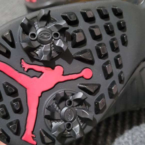 Jordan 9 Retro Golf Shoes Mens Size 7.5 Shadow Black Charcoal Red FJ5934-002 NEW main image 12